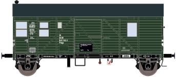 Exact-Train EX23648 - H0 - Gedeckter Güterwagen Pwgs44, DR, Ep. IV
